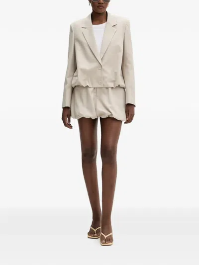 Isabelle Blanche Bubble-hem Blazer In Multi