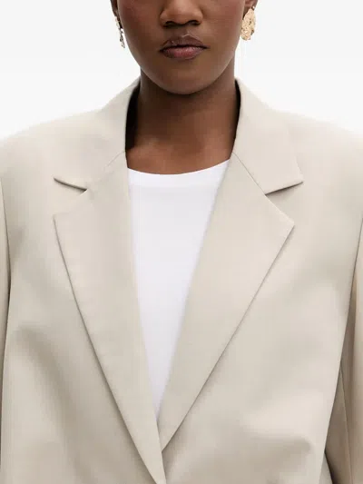 Isabelle Blanche Bubble-hem Blazer In Multi