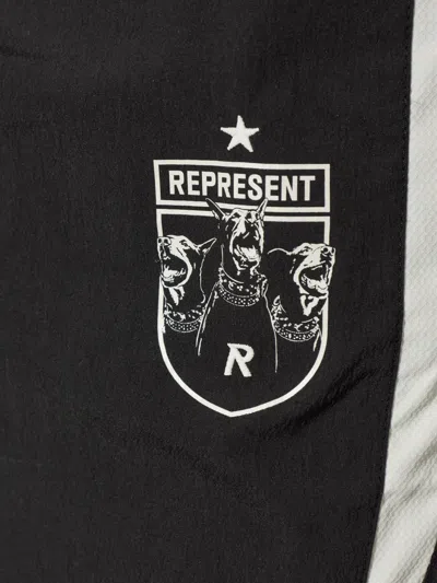 Represent Logo-patch Track Pants In Black