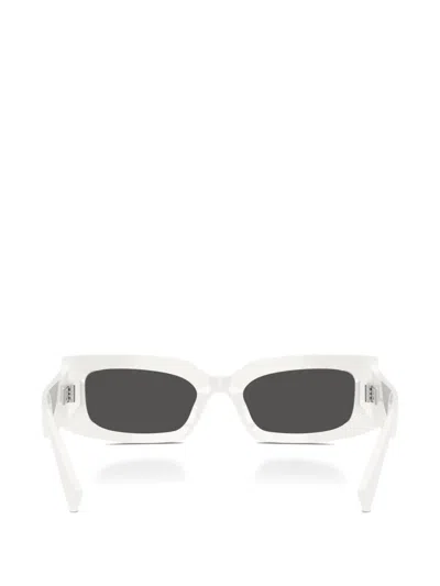 Dolce & Gabbana Rectangle-frame Sunglasses In White