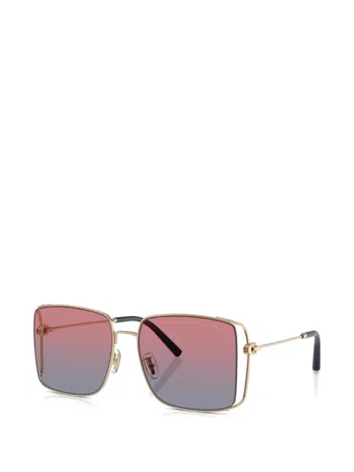 Coach Square-frame Sunglasses In Gold