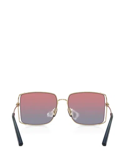 Coach Square-frame Sunglasses In Gold