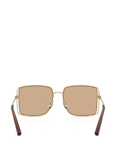 Coach Square-frame Sunglasses In Gold