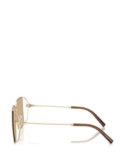 Coach Square-frame Sunglasses In Gold