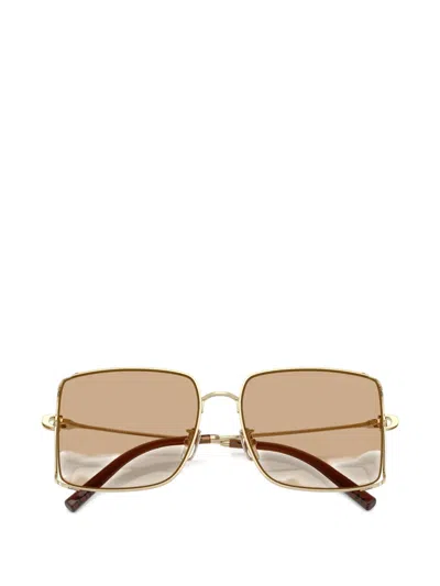 Coach Square-frame Sunglasses In Gold