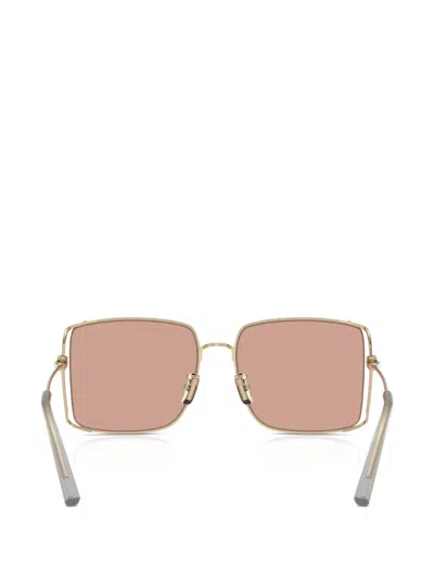 Coach Square-frame Sunglasses In Gold