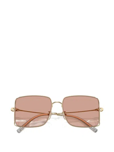 Coach Square-frame Sunglasses In Gold