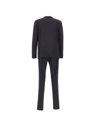 Corneliani Cc Collection Single-breasted Suit In Black