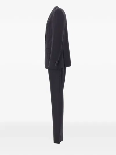 Corneliani Cc Collection Single-breasted Suit In Black
