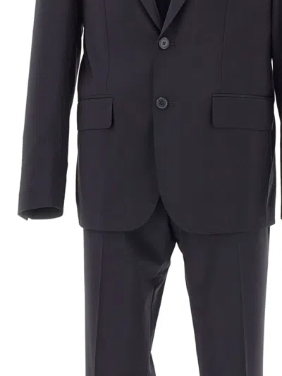 Corneliani Cc Collection Single-breasted Suit In Black