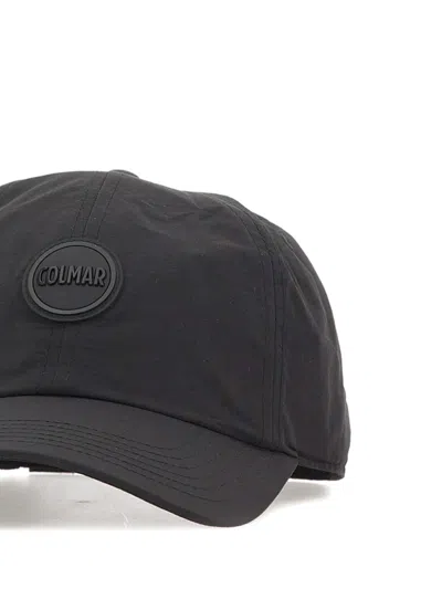 Colmar Logo-patch Touch-strap Baseball Cap In Black