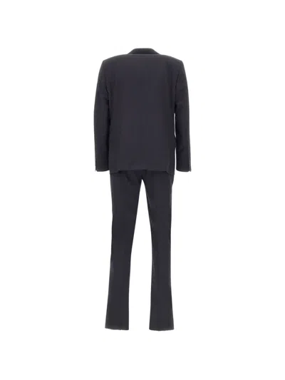 Marchesani Single-breasted Wool Suit In Black