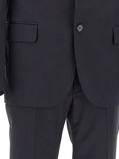 Marchesani Single-breasted Wool Suit In Black