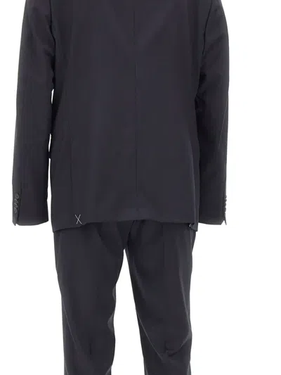 Marchesani Single-breasted Wool Suit In Black