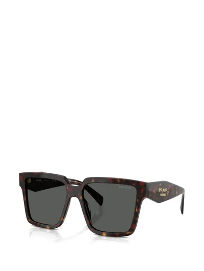 Prada Square-frame Sunglasses In Brown