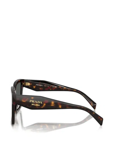 Prada Square-frame Sunglasses In Brown