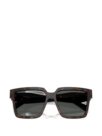 Prada Square-frame Sunglasses In Brown