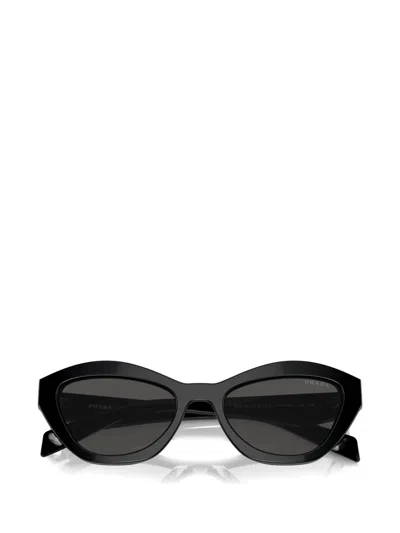 Prada Cat-eye Frame Sunglasses In Black