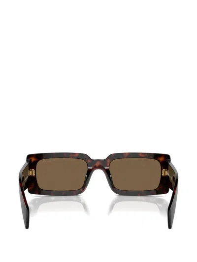 Prada Rectangle-frame Sunglasses In Black
