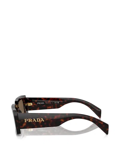 Prada Rectangle-frame Sunglasses In Black