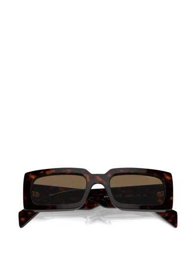 Prada Rectangle-frame Sunglasses In Black
