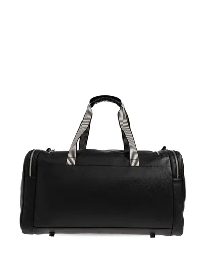 Ea7 Pebbled-texture Holdall In Black