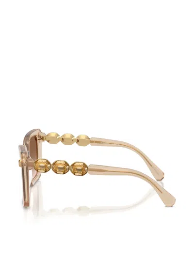 Swarovski Crystal-embellished Square-frame Sunglasses In Pattern