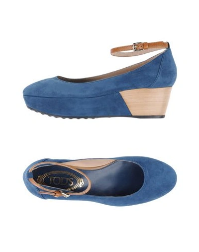 Shop Tod's Pump In Blue