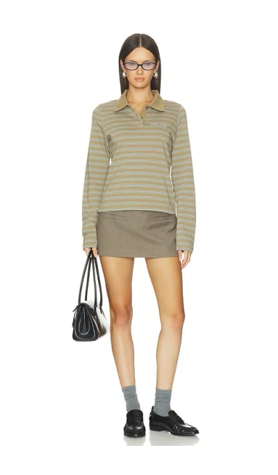 Samsoe & Samsoe Sadonell Long Sleeve Polo In Multi