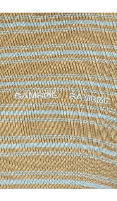 Samsoe & Samsoe Sadonell Long Sleeve Polo In Multi