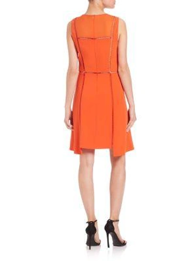 Shop Public School Lindamac Dress In Fire Orange