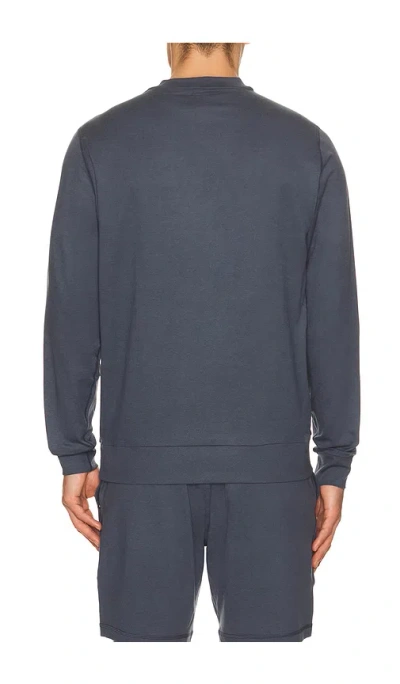 Vuori Ponto Performance Crew Pullover Sweater In Blue