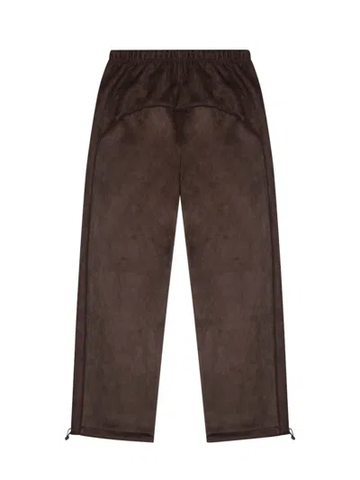 Essentials Drawstring Track Pants In Brown
