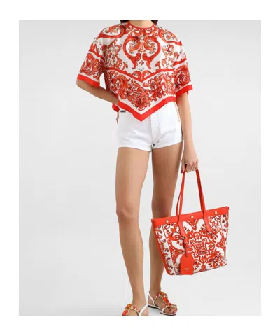 Dolce & Gabbana Majolica-print Top In Pattern