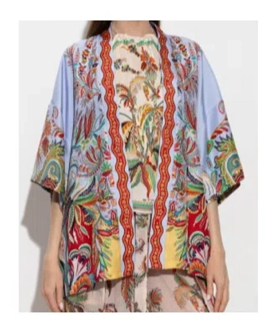 Etro Patterned Shirt In Blue