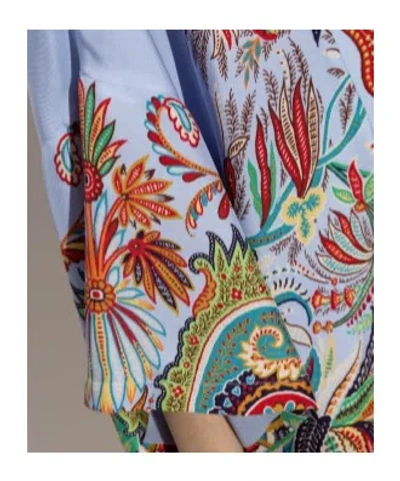 Etro Patterned Shirt In Blue