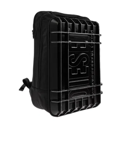Diesel Strong Image Backpack In Black