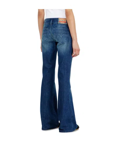 Diesel D-hush Flared Jeans In Blue