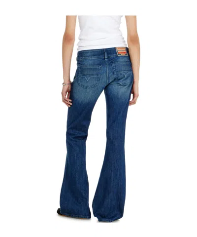Diesel D-hush Flared Jeans In Blue