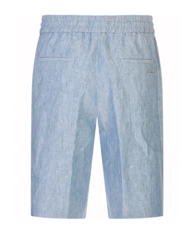 Peserico Drawstring Elasticated Shorts In Blue