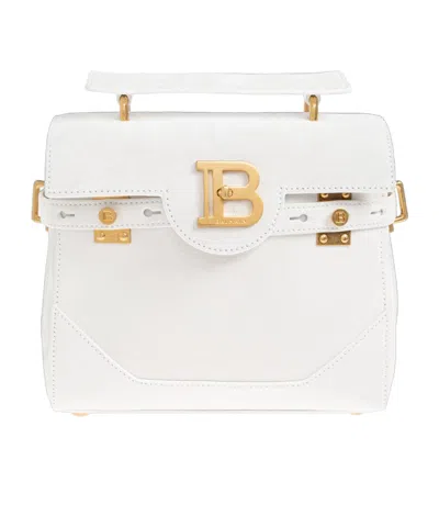 Balmain 23 B-buzz Tote Bag In White