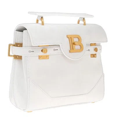 Balmain 23 B-buzz Tote Bag In White