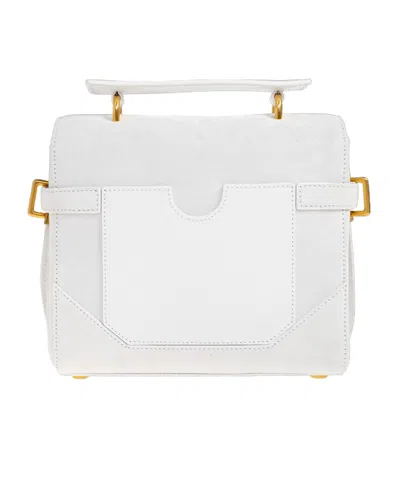 Balmain 23 B-buzz Tote Bag In White