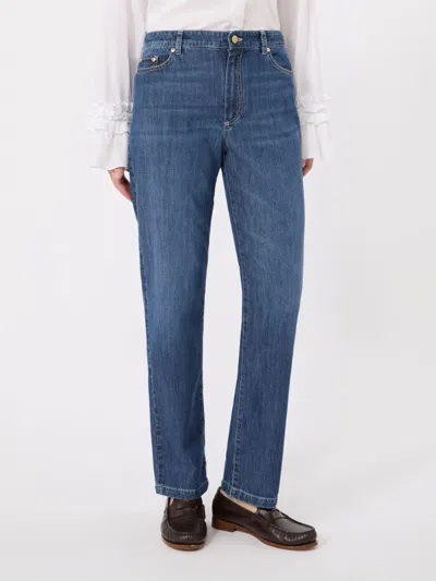 Max Mara Belt Loop Jeans In Black