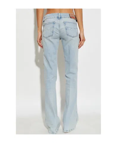 Diesel D-hush Patch-pocket Jeans In Blue