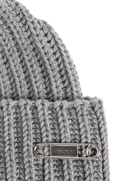 Givenchy Knitted Hat In Gray