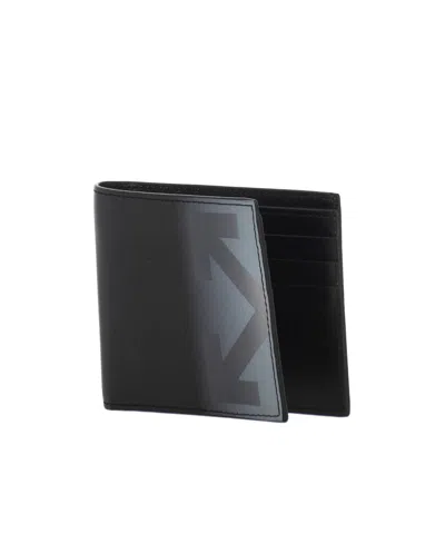 Off-white Bifold Wallet In Black