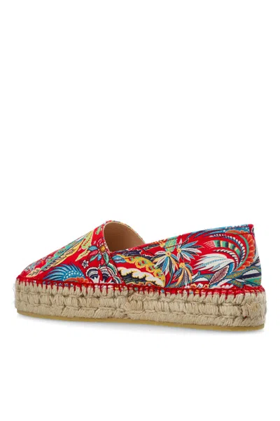 Etro Printed Platform Shoes In Multi