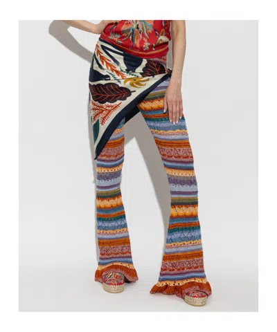 Etro Printed Platform Shoes In Multi