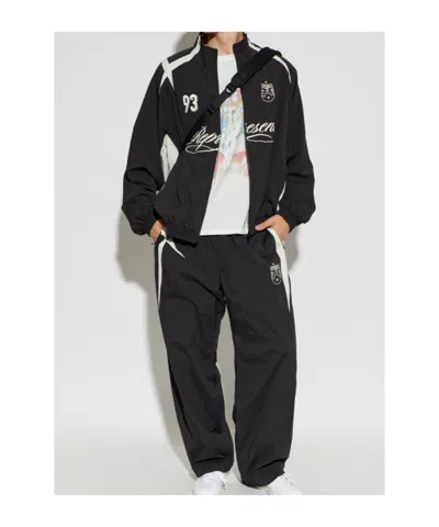 Represent Stand-up Collar Coat In Black